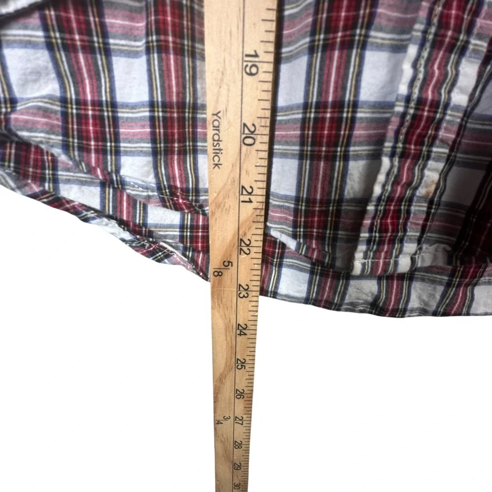 The Children's‎ Place Boys Plaid Button Down Shirt Long Sleeve Size 7/8 Cotton